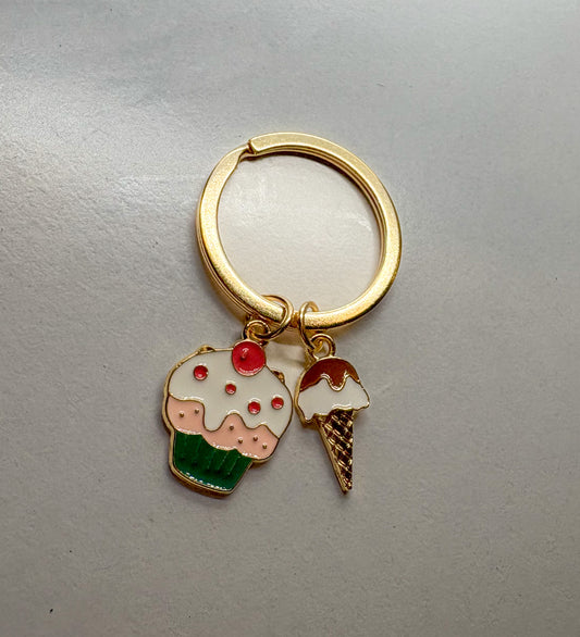 Metal Food Keychains